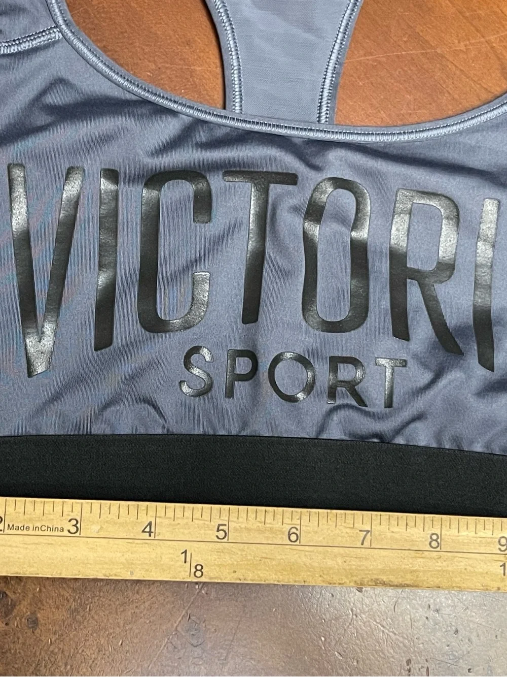 Victoria Secret Sport Gray Racerback Sports Bra